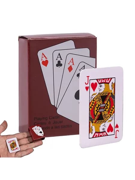 Карты игральные мини размер 5.5 см х 4