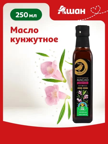 Масло кунжутное АШАН Золотая птица нерафинированное, 250 мл
