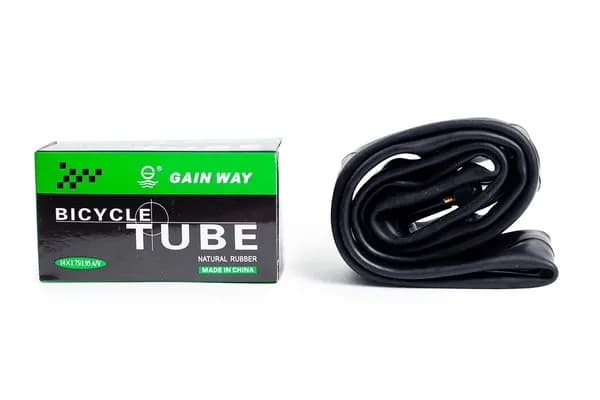 Велокамера 14 Gainway - 14х1.75/1.95 Natural (AV ниппель 35 мм), Черный