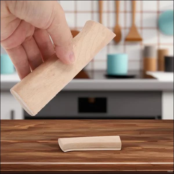 Набор из двух буковых ножей с нескользящими ручками, размер 12.20x3.30X2.00 см