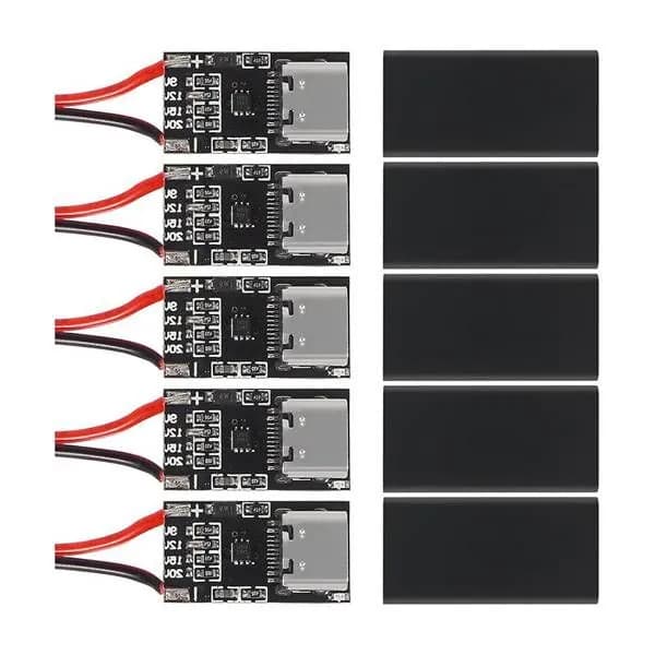 Модуль Триггера Постоянного Напряжения DC 5 Шт. Тип-C PD3.0 QC Плата USB-C PD 5V 9V 12V 15V 20V С Корпусом