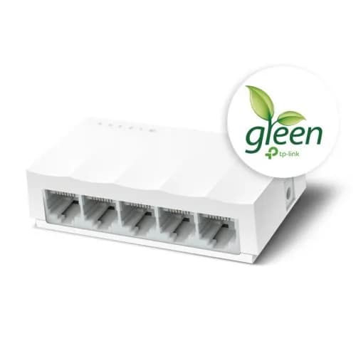 TP-LINK LS1005, Green Tech, 5 портов, мегабит, неуправляемый, настольный коммутатор