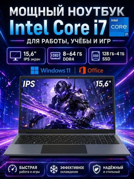 Vicyoung 15.6" легкий FHD IPS, Intel Core i7, Wi‑Fi 6, подсветка, настраиваемая конфигурация, ноутбук для игр и работы, сканер отпечатков, Русская раскладка, серый Ноутбук 15.6", Intel Core i7-9750H, RAM 8 ГБ, SSD 128 ГБ, Intel UHD Graphics 630, Windows Pro, (156-I7-9750H), черный матовый, Русская раскладка