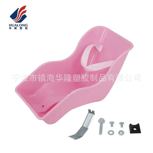 Детское велосипедное сиденье R2, розовое, модель DOLL SEAT-03