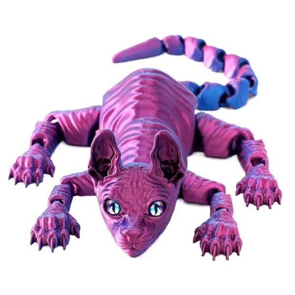 Сфинкс Котик Подвижный, Игрушка Антистресс, 3D-печать