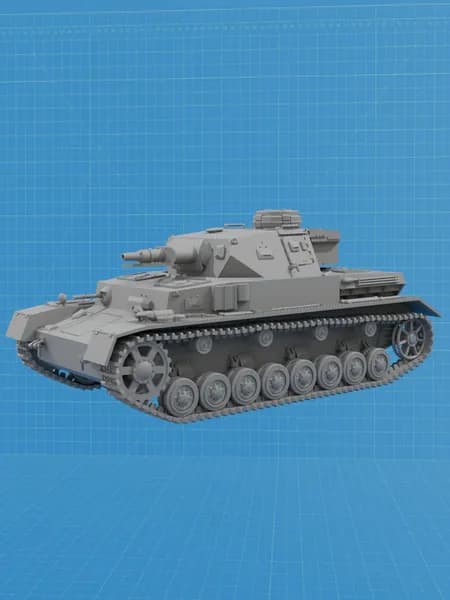 Panzer IV F1 макет танка демонстрационный 1 100