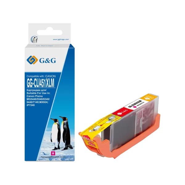G&G CLI-451XL - 6474B001 Картридж струйный пурпурный 10.2 мл