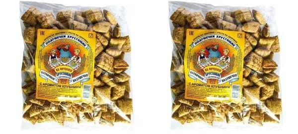 Из Мурома Сухой завтрак Подушечки клубничные, на фруктозе, 200 г - 2 шт