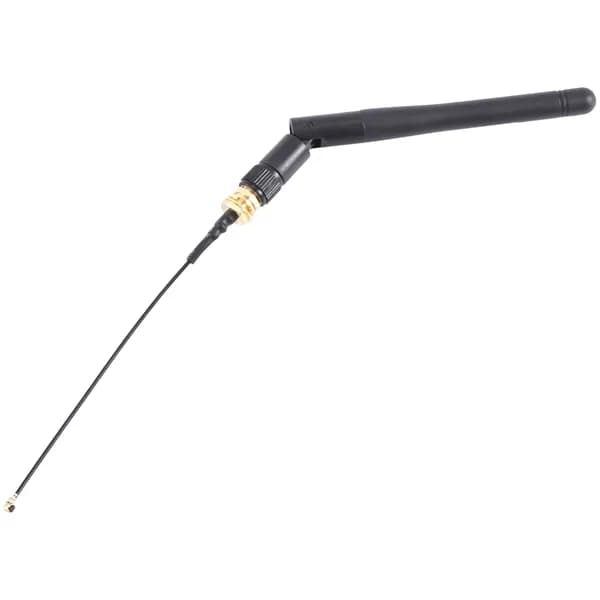 Антенна 433MHz. 3 dBi GSM RP-SMA , резиновая водонепроницаемая / кабель IPX-SMA 110 мм