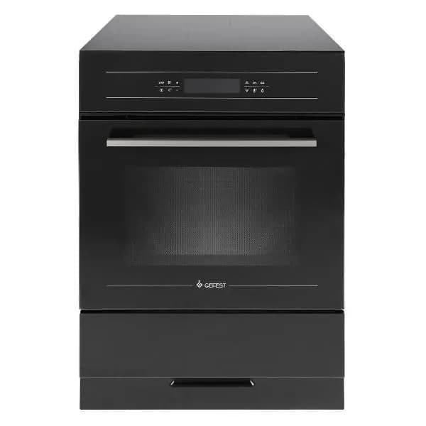 Электрическая плита Gefest ПЭ 6570-04 S067, 60 см, 4 конфорки, 55 л, стеклокерамика, конвекция, черный