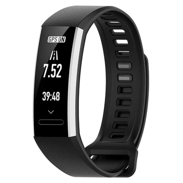 Силиконовый ремешок для часов для Huawei Band 2 / Band 2 Pro / ERS-B19 / ERS-B29 (черный)
