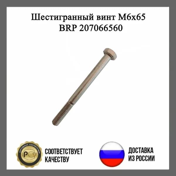 Шестигранный винт M6x65 BRP 207066560