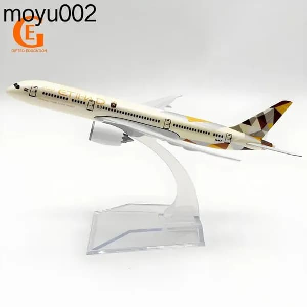 Etihad Airways Металлическая Модель Самолета Boeing 787, Боинг 787