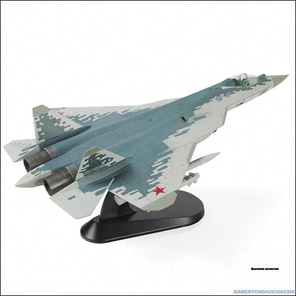 1 / 72 SU-57 Модель самолета с дисплейным стендом Военный стелс SU57 Plane Model Collection Подарок для взрослых
