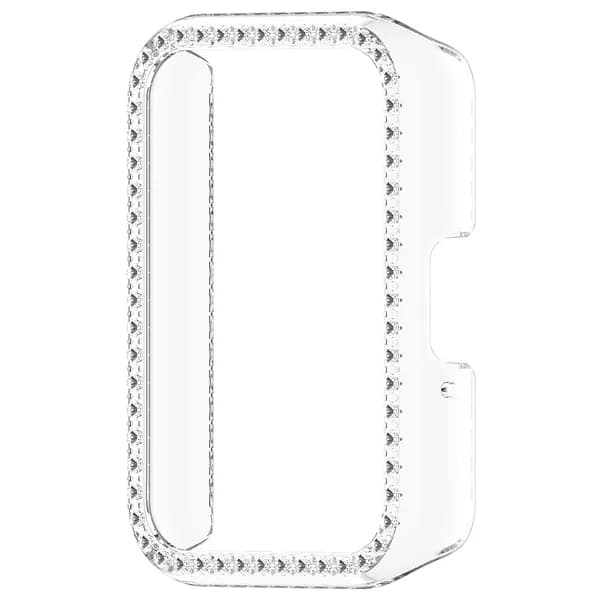 Чехол для Samsung Galaxy Fit3 (SM-R390) полупрозрачный из поликарбоната с кристаллами