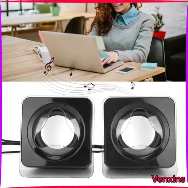 Стерео-колонки USB, качественный звук, для музыки на ходу или дома