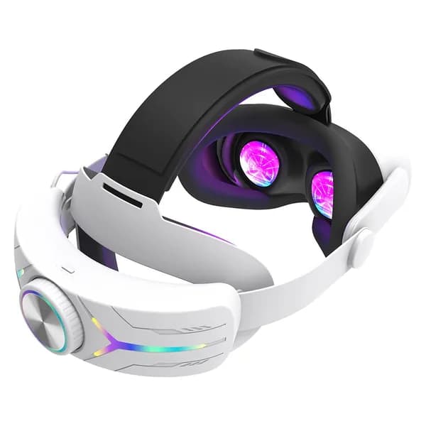 Запчасти для игровых автоматов: регулируемая повязка на голову Meta Quest 3S с, RGB-подсветкой и аккумулятором 12000 мА ч