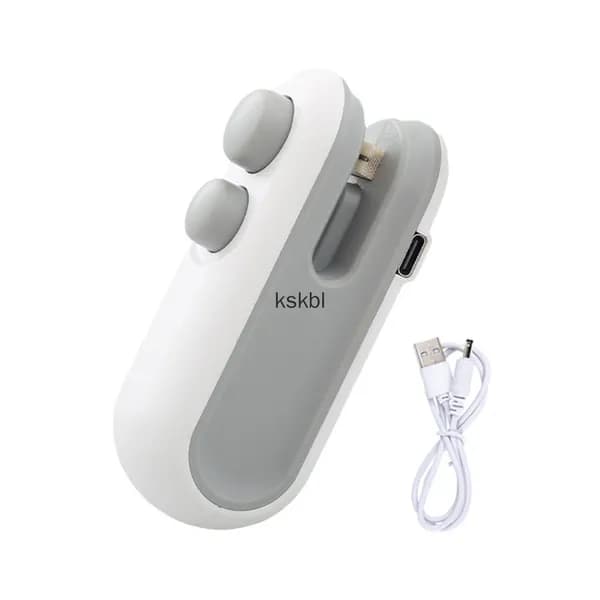 Мини-упаковщик для пакетов с резаком - USB-аккумуляторная вакуумная упаковочная машина для пищевых продуктов (9,5 см)
