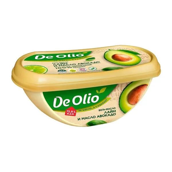 Крем De Olio лайм-масло авокадо 72.5% 220г