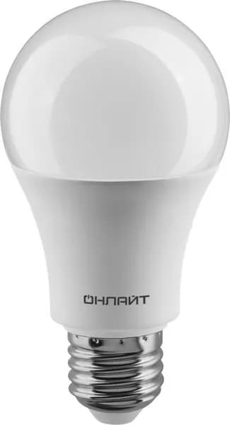 Лампа светодиодная OLL-A60-15-230-2.7K-E27 15Вт грушевидная 2700К тепл. бел. E27 1500лм 176-264В ОНЛАЙТ 61149