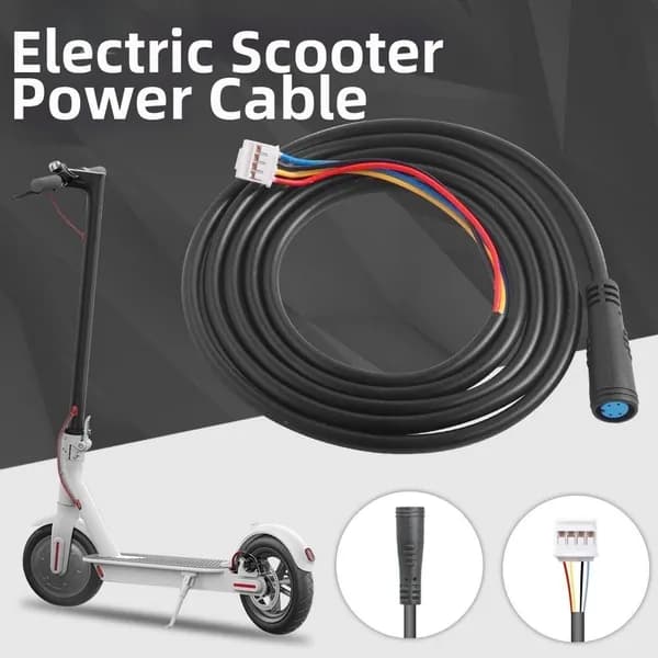 Черный кабель управления для электросамоката Xiaomi M365/Pro (аксессуары).