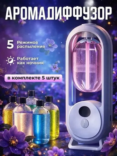 Аромадиффузор ультразвуковой 019c2b44cf69720086566cd6f3dc8fccb, прозрачный