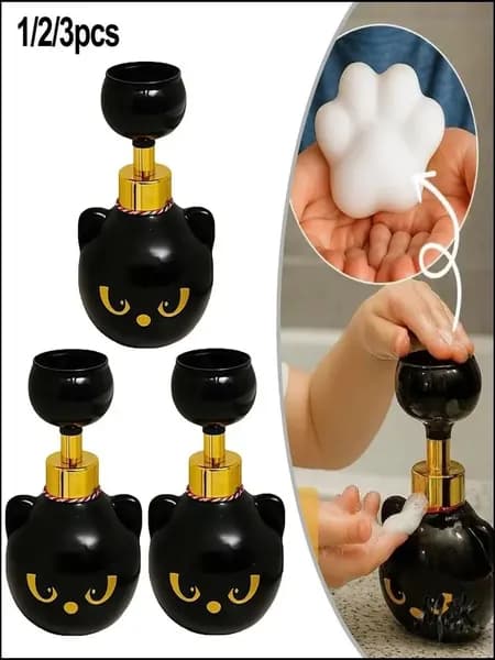 Кошачья лапка премиум, дозатор для пенного мыла Cute Cat Paw Foam, многоразовый насос