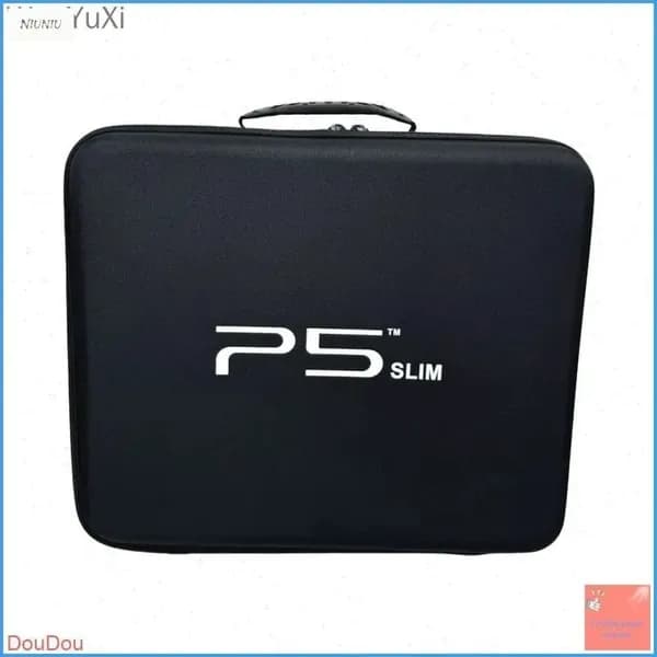 Кейс для консоли Sony Playstation 5 Slim чехол для приставки PS5 slim сумка для геймпадов и аксессуаров ПС5 слим, черная