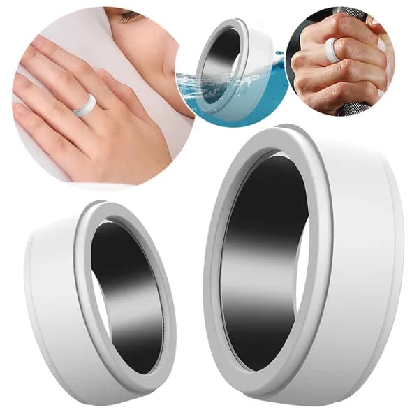 Силиконовый чехол для кольца Oura Ring Gen 3, мягкий, текстурированный, белый, размер S