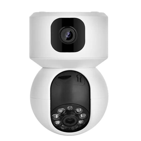 Wi-Fi IP-камера с двумя объективами и микрофоном, 2+2MP, XMeye, 3.6 мм (71 град), динамик, microSD, питание 5В (ORIENT WF-208)