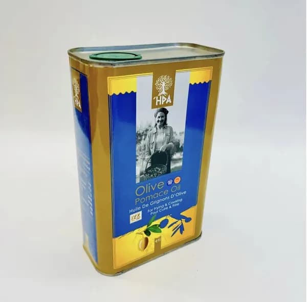 Масло оливковое HPA Olive Pomace oil жестяная банка, 1 л