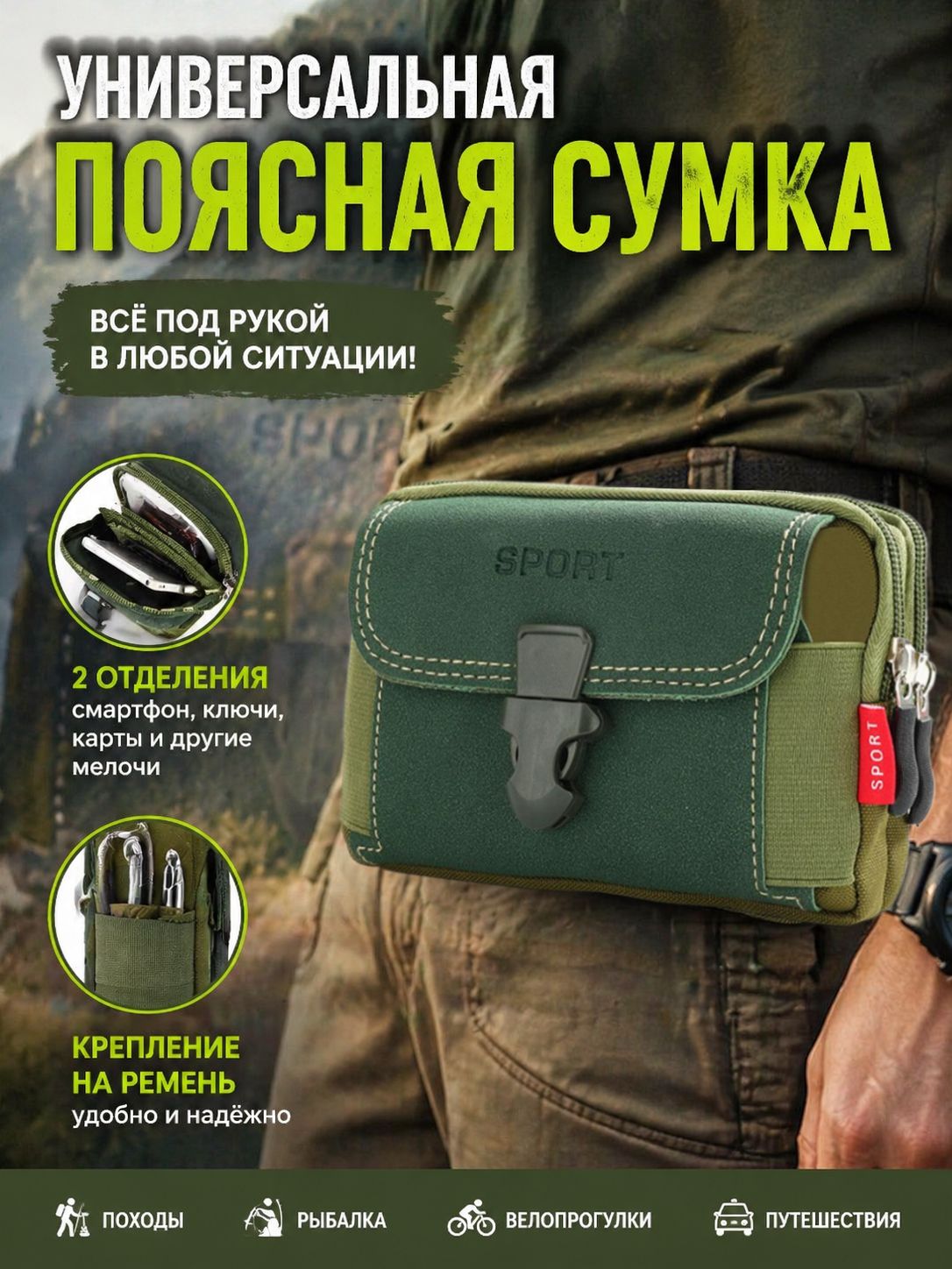 Сумка на пояс