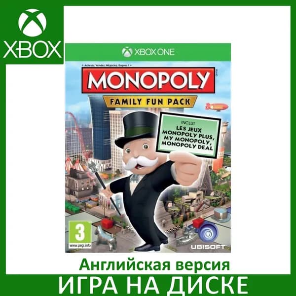 Игра Monopoly (Монополия) Family Fun Pack Xbox One Диск на Xbox One Английская версия