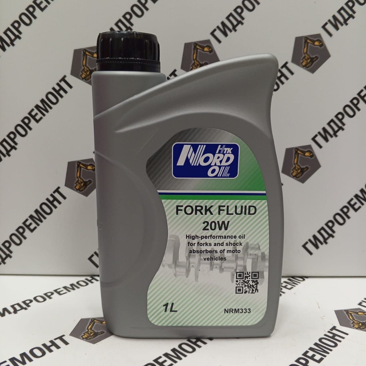 Масло для вилок и амортизаторов мототехники NORD OIL FORK FLUID 20 W (полусинтетическое) 1л
