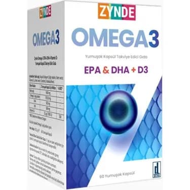 Zynde Омега-3 Epa Dha D3 60 капсул