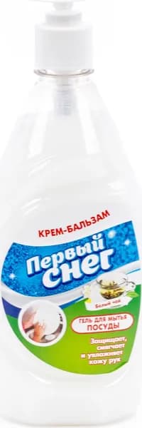 Средство для мытья посуды Первый снег с ароматом белого чая 520мл / бытовая химия для дома