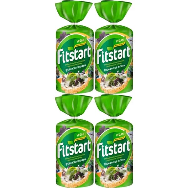 Хлебцы мультизерновые Fitstart Прованские травы 90 г, набор: 4 штуки