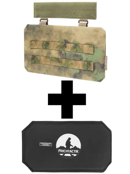 Абдоминальная защита А-1 с баллистическим пакетом (СВМПЭ Бр2, С2) (ССО), Зеленый камуфляж