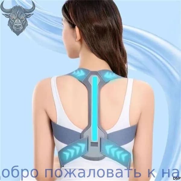 Корректор осанки для спины "Кит" с жесткой вставкой, ортопедический для мужчин и женщин, товары для здоровья, регулируемый утягивающий бандаж сутула
