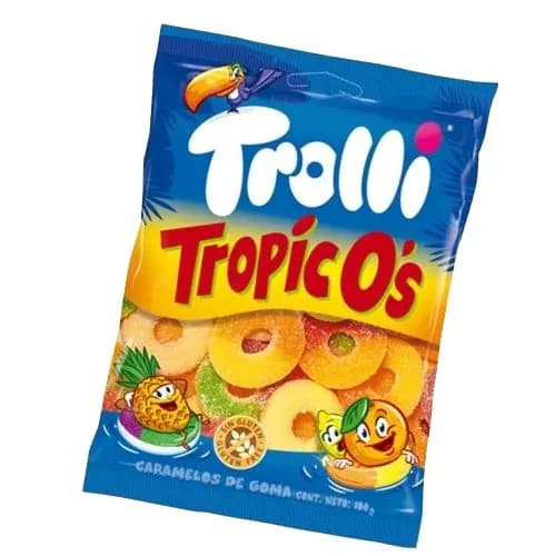 Мармелад Trolli TROPICOS rings Кольца РАЗНОЦВЕТНЫЕ ТРОПИК 100гр /Германия/