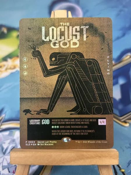 Магия сбора прокси-карт Высококачественные нефольговые карты The Locust God SLD #903фольга
