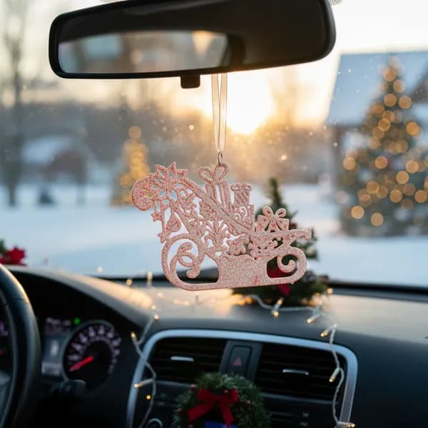 Автомобильная новогодняя подвеска, пластиковый ангел, украшение для салона на Рождество