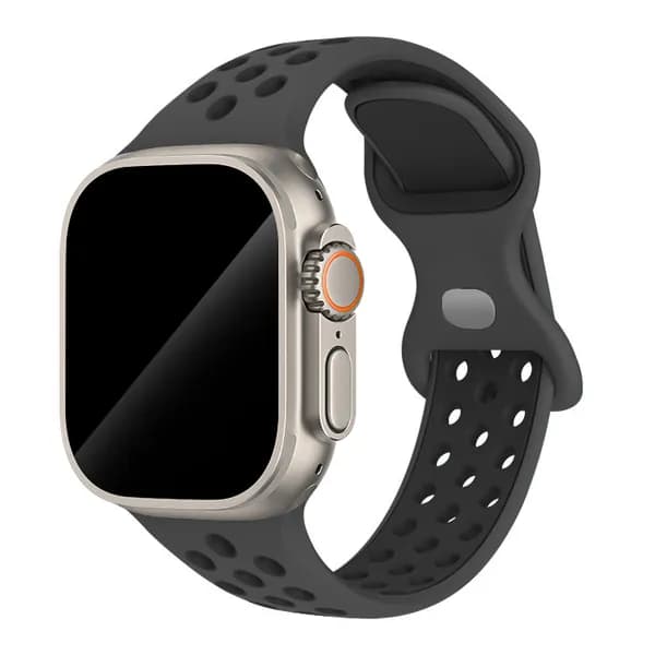 Спортивный силиконовый ремешок для Apple Watch Series 1-11 , SE , Ultra , Ultra 2 и 3 42mm 44mm 45mm 46mm 49mm, двухцветный дышащий браслет для смарт-часов