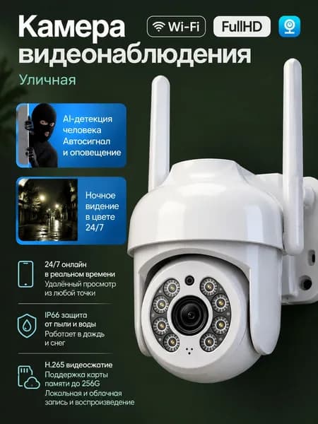 Камера видеонаблюдения wifi для дома камера видеонаблюдения wifi уличная