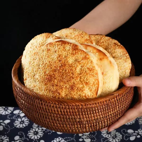 Хлебные лепешки из печи на углях, ручная работа, с кунжутом, специями, хэнаньский специалитет