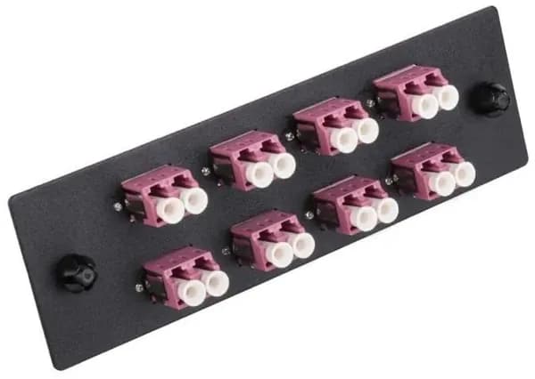 Патч панель LANMASTER 1U, 8xLC дуплекс LAN-APM-8X2LC/OM4