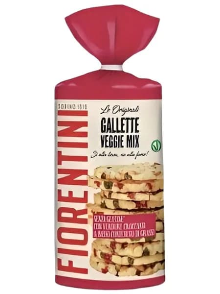 Хлебцы Veggie Mix с амарантом, шпинатом и свёклой, без глютена 120г Fiorentini