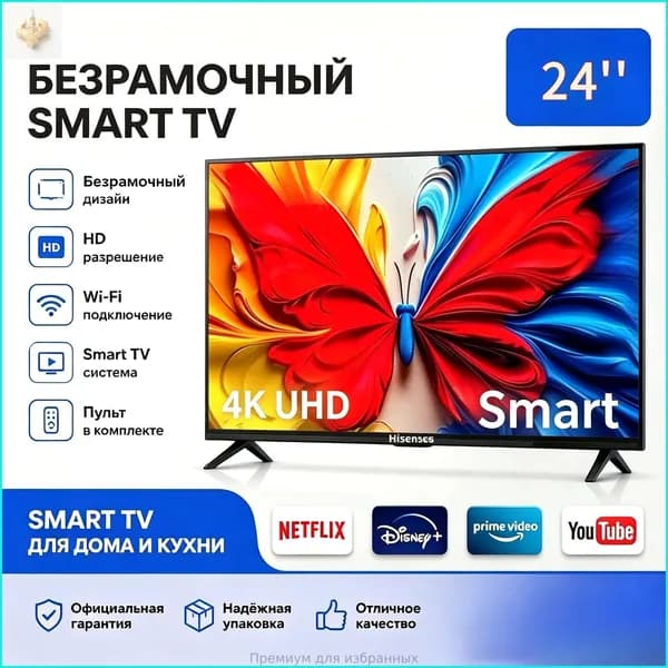 Телевизор 24″ 4K UHD