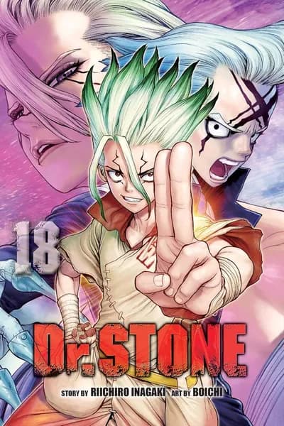 Манга Доктор Стоун (Dr. Stone). Vol. 1-27. ( Riichiro Inagaki .Boichi )