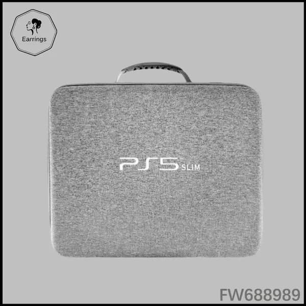 Сумка чехол для игровой приставки PS5 Slim, серый кейс